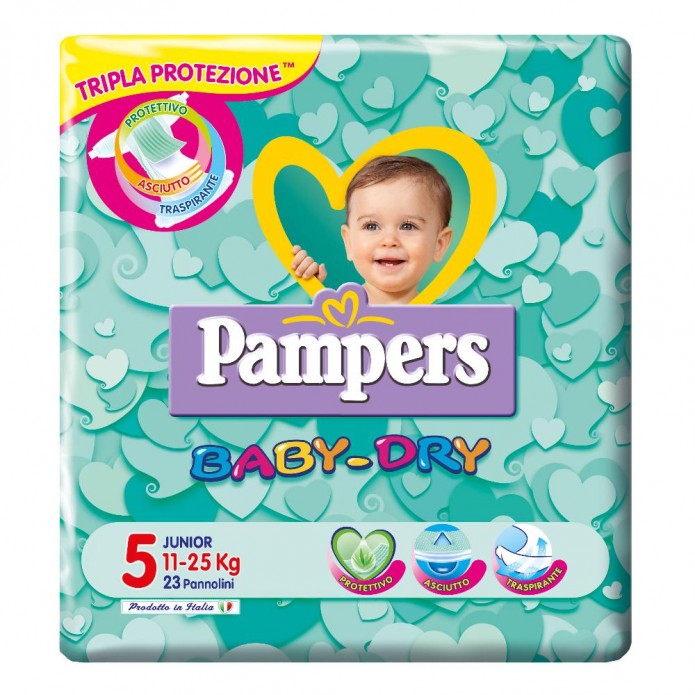 PAMPERS BABY DRY JUNIOR  PB 23