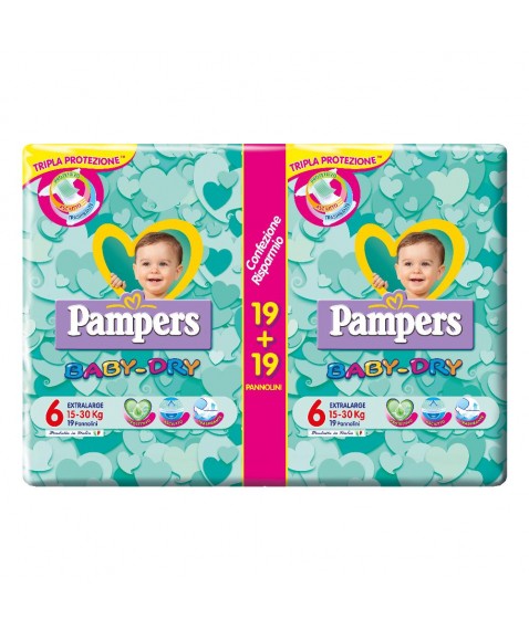 PAMPERS BABY DRY XL 38PZ