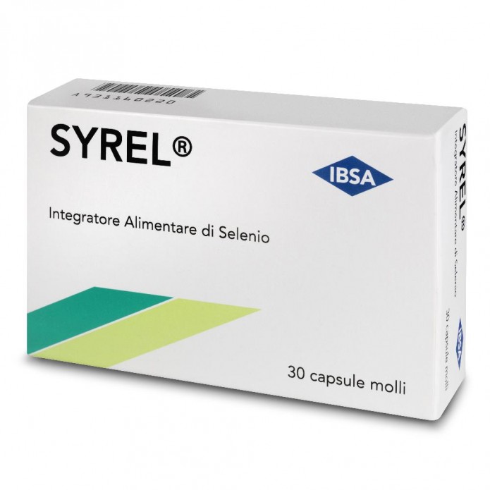 Syrel 30 Capsule Molli - Integratore alimentare di selenio per la funzione tiroidea