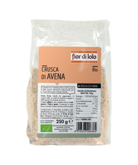 CRUSCA AVENA BIO 250G FDL