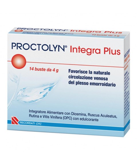 Proctolyn Integra Plus 14 Bustine - Per Il Trattamento Delle Emorroidi Interne Ed Esterne