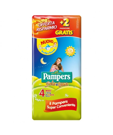 PAMPERS SOLE&LUNA MAXI 40+2PZ