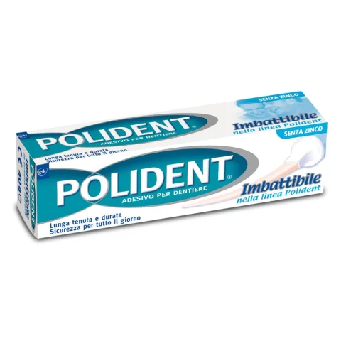Polident Imbattibile Adesivo per Protesi Dentaria Lunga Tenuta e Durata 40 gr