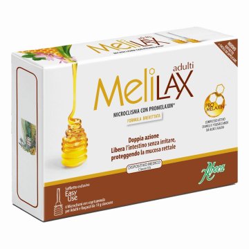 Melilax Adulti 6 Microclismi Monouso con Copricannula da 10 gr Ciascuno