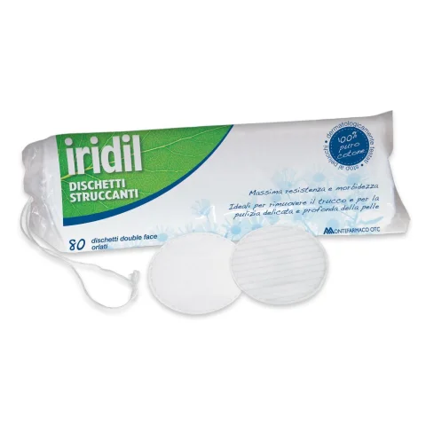 Iridil dischetti struccanti 100% cotone (80 pz) Iridil dischetti struccanti 100% cotone (80 pz)