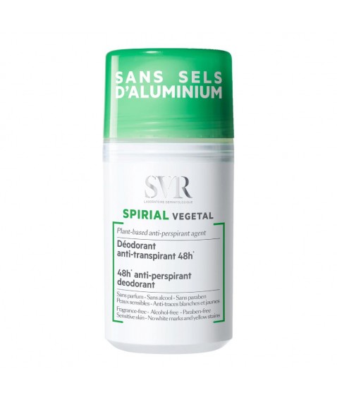 SVR Spirial Végétal Roll-on 50 ml - Deodorante Antitraspirante Senza Sali di Alluminio