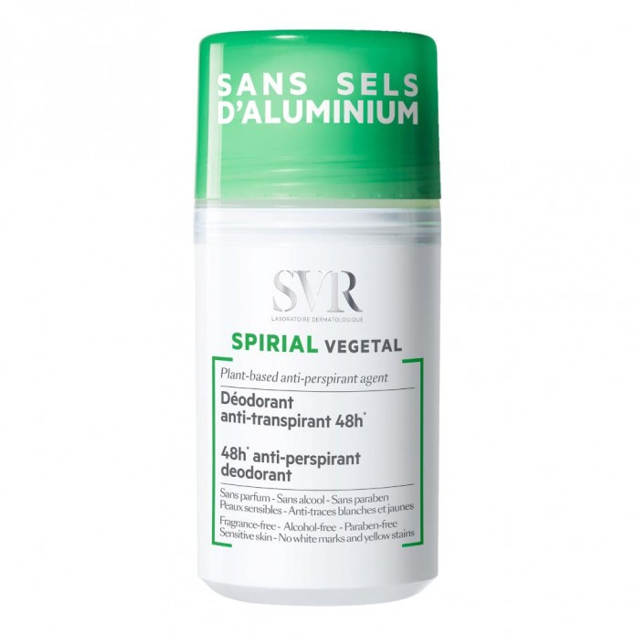 SVR Spirial Végétal Roll-on 50 ml - Deodorante Antitraspirante Senza Sali di Alluminio