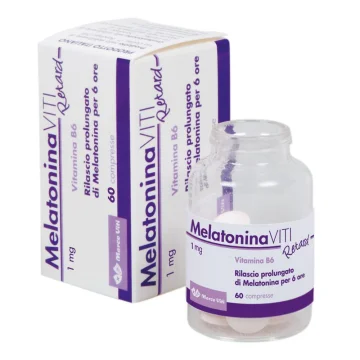 Melatonina Viti Retard 1mg 60 Compresse - Integratore per il sonno