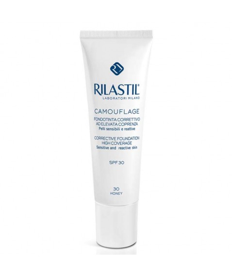 Rilastil Camouflage Fondotinta Correttivo ad Elevata Coprenza Spf30 Miele 30 ml