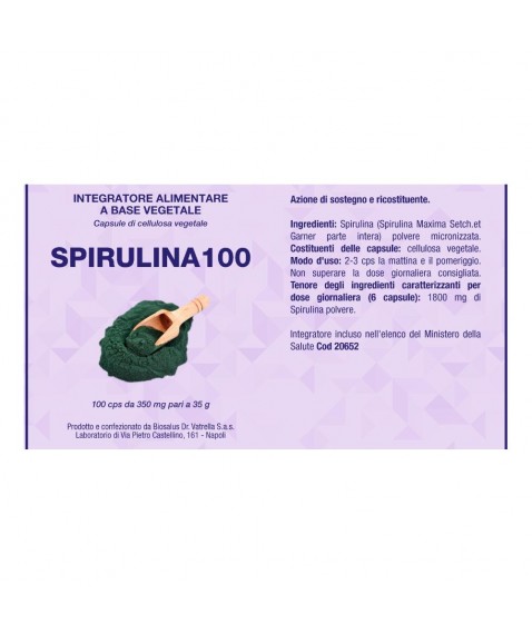 SPIRULINA 100 100CPS 35G SALUS