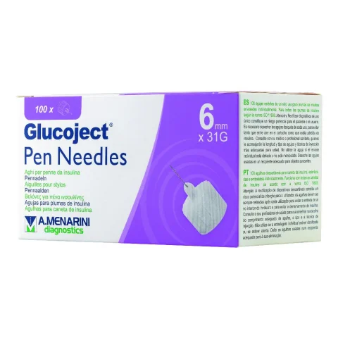 GLUCOJECT PEN NEEDLES 6MM G31 GLUCOJECT PEN NEEDLES 6MM G31