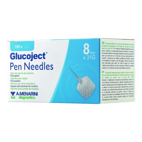 GLUCOJECT PEN NEEDLES 8MM G31 GLUCOJECT PEN NEEDLES 8MM G31