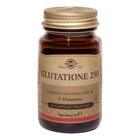 Solgar Glutatione 250 30 Capsule Vegetali - Integratore antiossidante