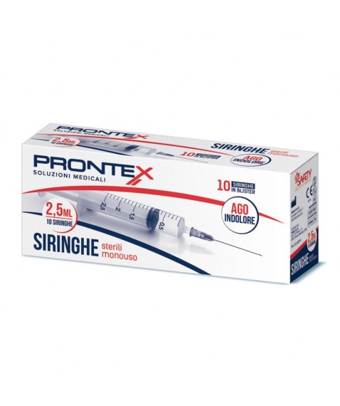 PRONTEX SIRINGHE 2,5ML AGO IND 10PZ