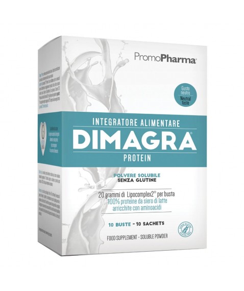 Dimagra Protein Neutro 10 Bustine - Integratore alimentare 