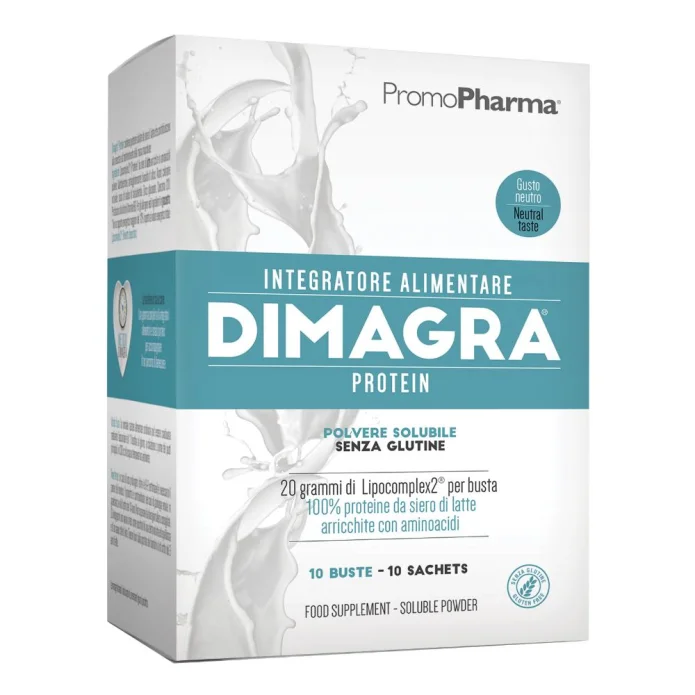 Dimagra Protein Neutro 10 Bustine - Integratore alimentare
