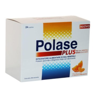 Polase Plus 24 Buste Effervescenti Gusto Arancio e Mandarino - Integratore alimentare di sali minerali