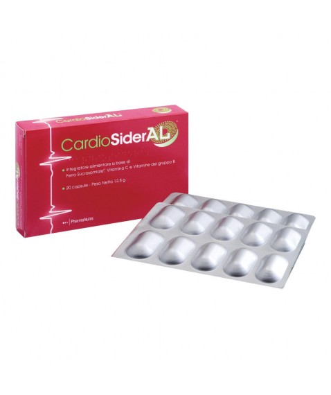 Cardiosideral 20 Capsule - Integratore a Base di Ferro Sucrosomiale, Vitamina C e Vitamine Del Gruppo B