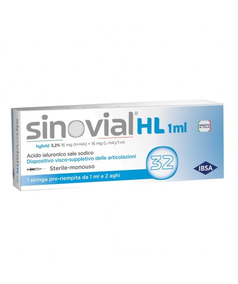 Sinovial hl-lo siringa 3,2% 1ml - Dispositivo per integrazione del liquido sinoviale