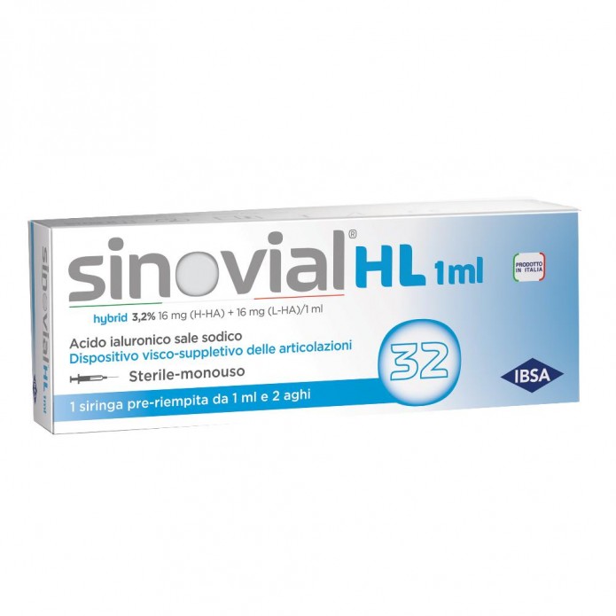 Sinovial hl-lo siringa 3,2% 1ml - Dispositivo per integrazione del liquido sinoviale