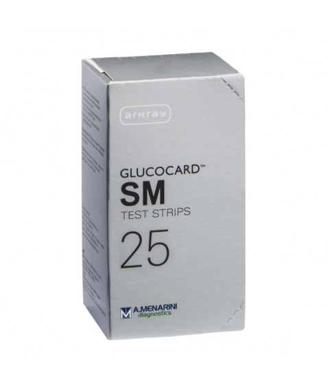 Glucocard-SM Test Strips 25 pezzi Strisce reattive per glicemia