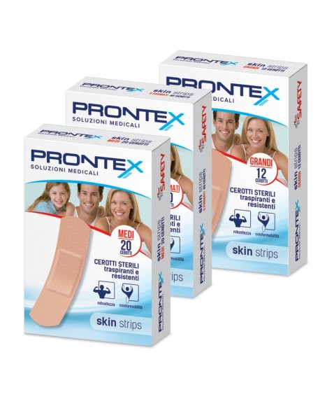 PRONTEX SKIN STRIPS ASSORT 40PZ