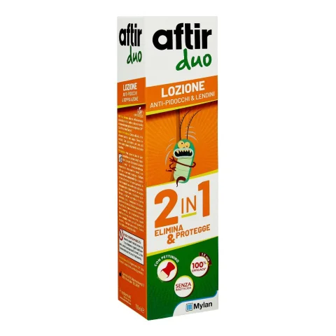 Aftir Duo Lozione 100 ml - Trattamento antipidocchi Aftir Duo Lozione 100 ml - Trattamento antipidocchi