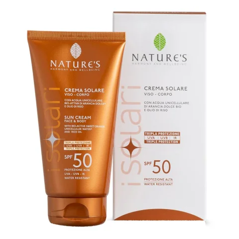 NATURE'S CREMA SPF50 Solare viso e corpo BIOS LINE