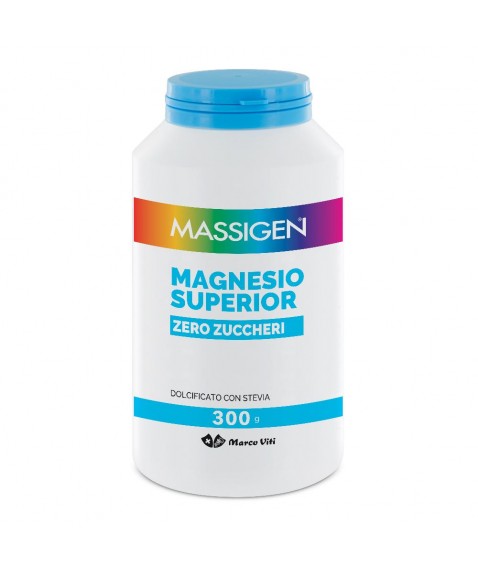 Massigen Magnesio Superior Zero Zuccheri 300 gr in Polvere - Integratore di magnesio