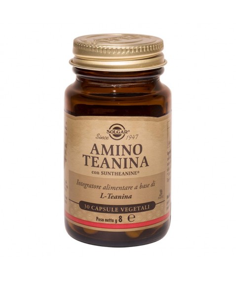 Solgar Amino Teanina 30 Capsule Vegetali - Integratore per il benessere del sistema nervoso