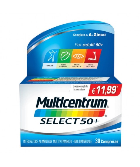 Multicentrum Select 50+ Vitamine e Minerali Completo 30 Compresse