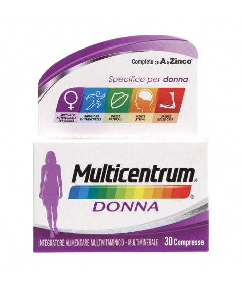 Multicentrum Donna 30 Compresse - Integratore multivitaminico e multiminerale per donne