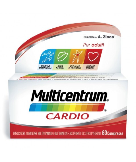 Multicentrum Cardio 60 Compresse - Integratore per mantenere in salute la funzione cardiaca e i livelli di colesterolo sani