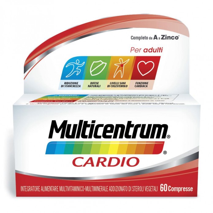 Multicentrum Cardio 60 Compresse - Integratore per mantenere in salute la funzione cardiaca e i livelli di colesterolo sani