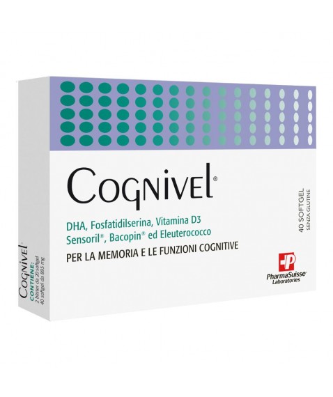 Cognivel 40 Softgel - Integratore alimentare per la memoria e le funzioni cognitive