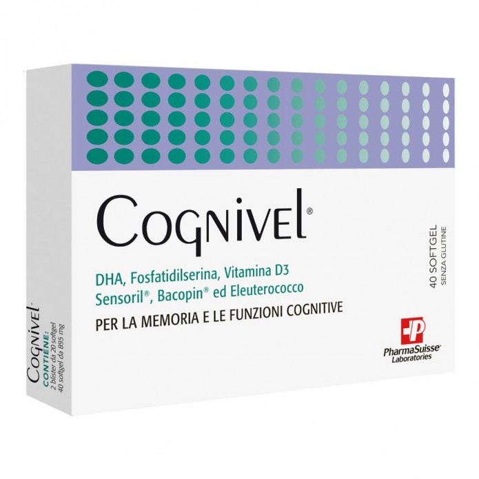 Cognivel 40 Softgel - Integratore alimentare per la memoria e le funzioni cognitive