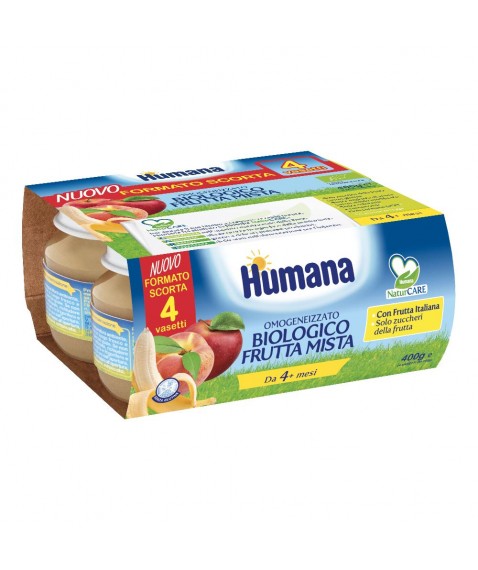 OMO HUMANA Frutta Bio 4x100g