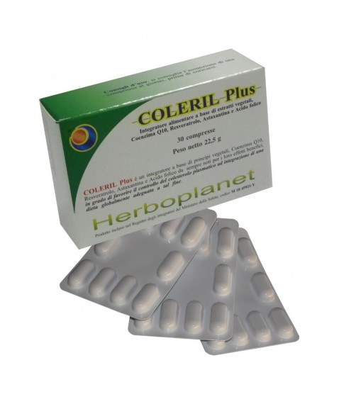 Coleril Plus 30 Compresse - Integratore alimentare per il controllo del colesterolo 