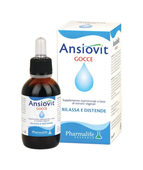 Pharmalife Research Ansiovit Gocce 50 ml - Integratore alimentare per il rilassamento e il benessere mentale