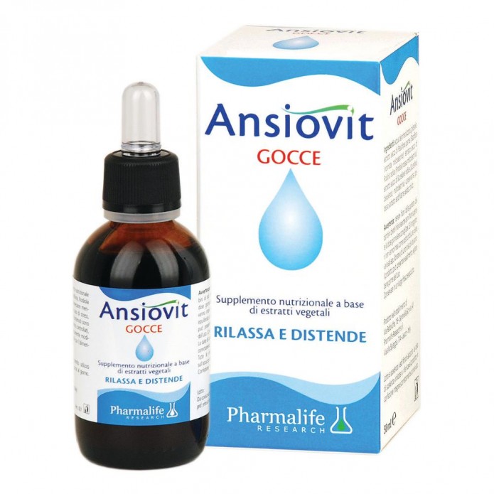 Pharmalife Research Ansiovit Gocce 50 ml - Integratore alimentare per il rilassamento e il benessere mentale