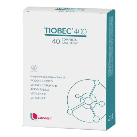 Tiobec 400 Retard 40 compresse Integratore per il benessere del sistema nervoso Tiobec 400 Retard 40 compresse Integratore per il benessere del sistema nervoso