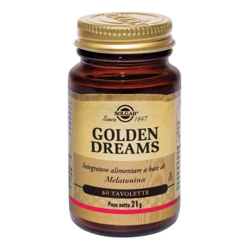 Solgar Golden Dreams 60 Tavolette - Integratore Alimentare a Base Di Melatonina Solgar Golden Dreams 60 Tavolette - Integratore Alimentare a Base Di Melatonina
