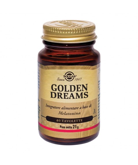 Solgar Golden Dreams 60 Tavolette - Integratore Alimentare a Base Di Melatonina