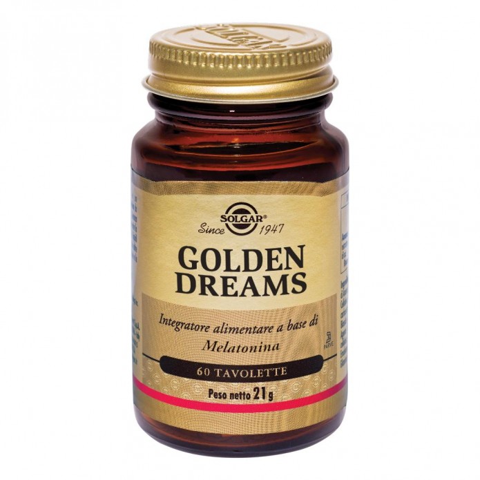 Solgar Golden Dreams 60 Tavolette - Integratore Alimentare a Base Di Melatonina