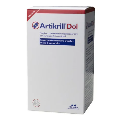Artikrill Dol Cane 200 Perle - Supporto del metabolismo articolare in caso di osteoartrite Artikrill Dol Cane 200 Perle - Supporto del metabolismo articolare in caso di osteoartrite