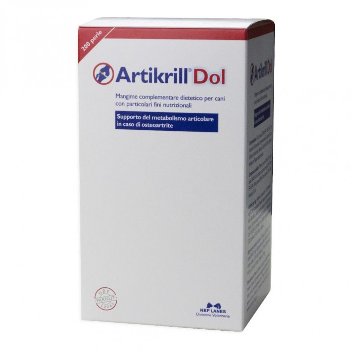 Artikrill Dol Cane 200 Perle - Supporto del metabolismo articolare in caso di osteoartrite