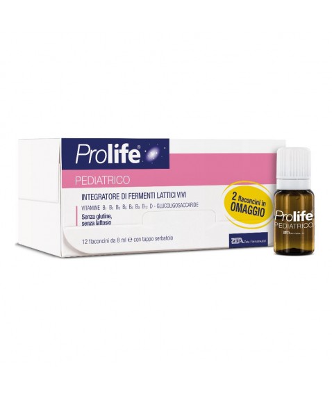 PROLIFE Pediatrico Fermenti Lattici per Bambini 12 flaconcini da 8ml