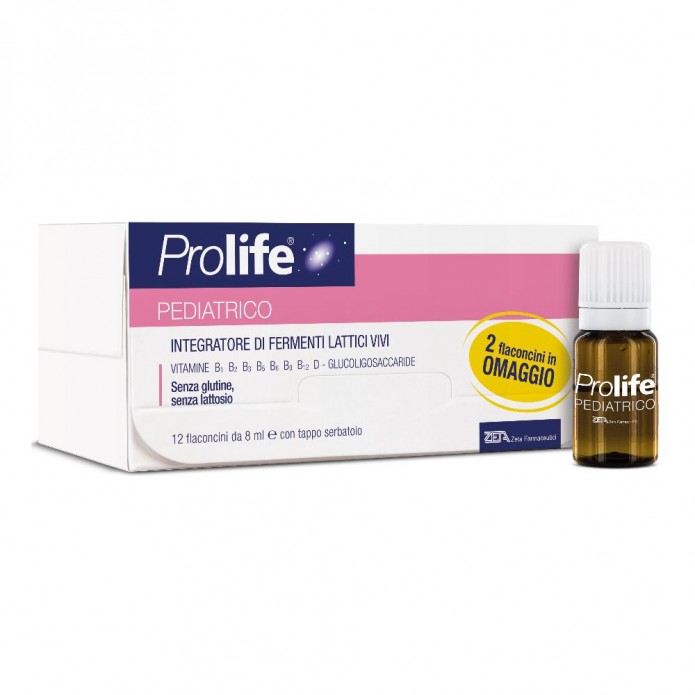 PROLIFE Pediatrico Fermenti Lattici per Bambini 12 flaconcini da 8ml