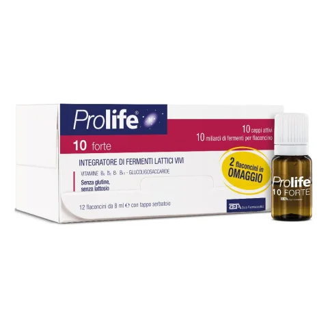 Prolife 10 Forte 12 Flaconcini Da 8ml Fermenti Lattici Prolife 10 Forte 12 Flaconcini Da 8ml Fermenti Lattici