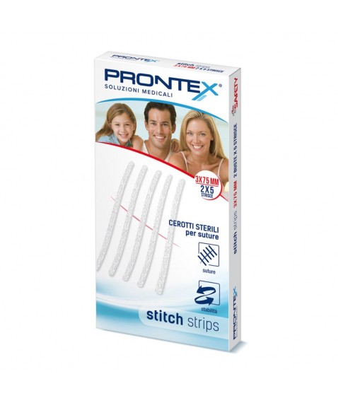 PRONTEX STITCH STRIPS 3X75 10P